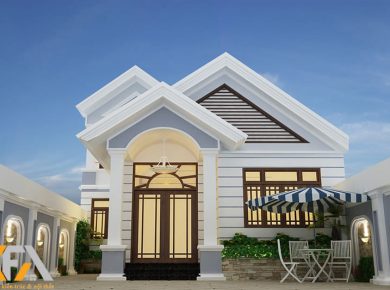 Nhà cấp 4 có gác lửng với thiết kế 4 phòng ngủ đảm bảo tiện nghi sinh hoạt cho những gia đình đông thành viên