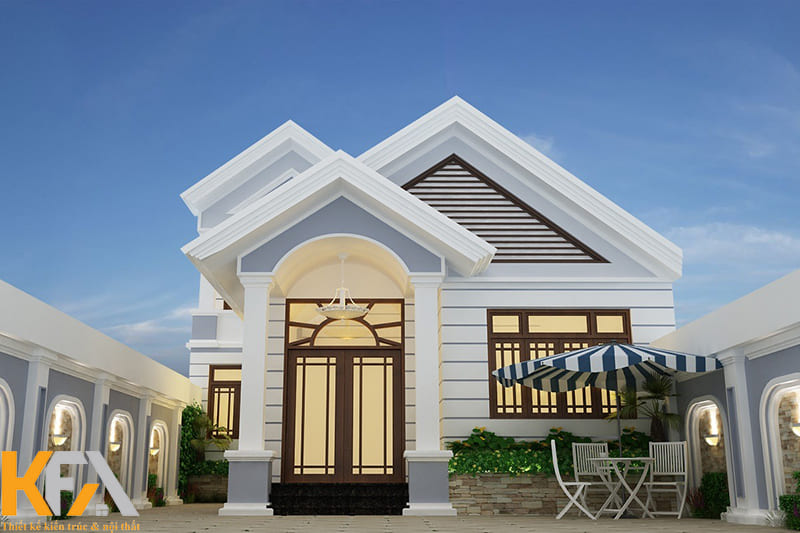 Nhà cấp 4 có gác lửng với thiết kế 4 phòng ngủ đảm bảo tiện nghi sinh hoạt cho những gia đình đông thành viên