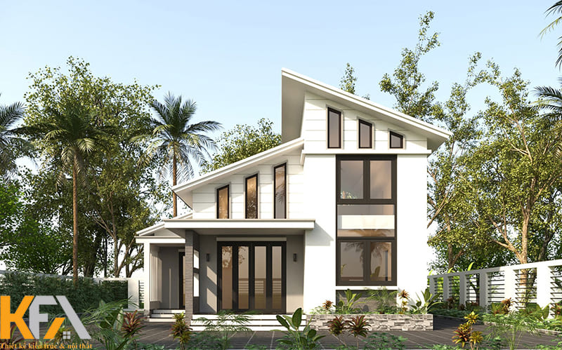 Tầng lửng sẽ được bố trí 2 phòng ngủ và khu vực thờ, tầng 1 là khu vực tiếp khách, phòng ăn của gia đình