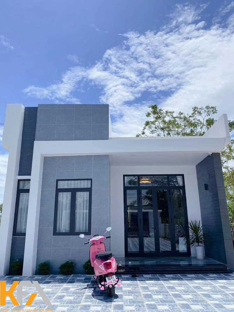 Nhà mái bằng có thiết kế hiện đại, trẻ trung nên được nhiều gia đình trẻ yêu thích