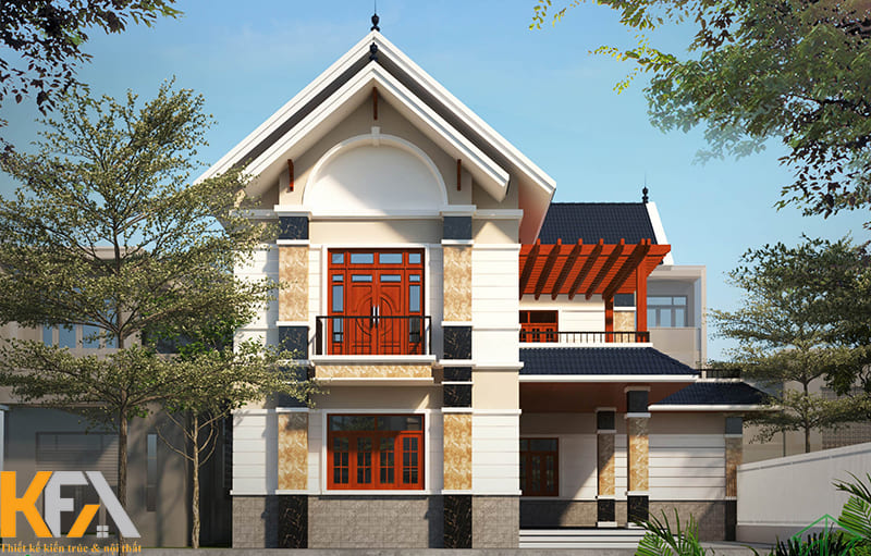 Thiết kế đơn giản nhưng sang trọng, không nhiều họa tiết màu sắc rườm rà nhưng ngôi nhà vẫn vô cùng nổi bật