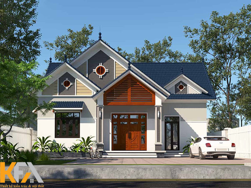 Căn nhà cấp 4 3 gian được thiết kế cách điệu đầy ấn tượng
