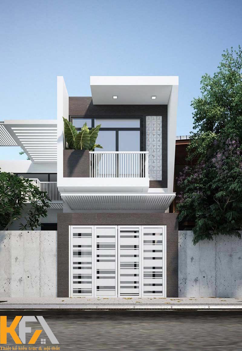 Mẫu nhà 2 tầng 20m2 tối ưu diện tích