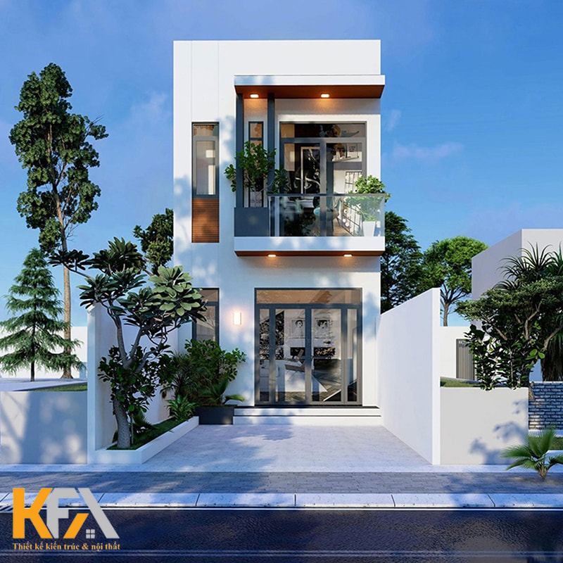 Mẫu nhà 2 tầng 3 phòng ngủ đầy đủ tiện nghi
