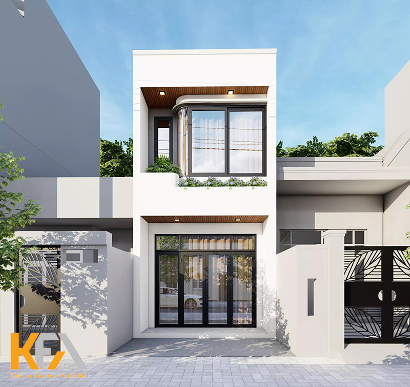 Thiết kế nhà ống 2 tầng 3 phòng ngủ 80m2 đẹp