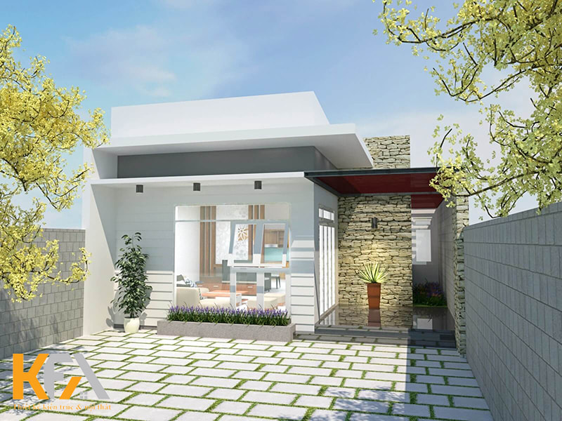 Nhà 1 tầng mái bằng với chi phí đầu tư thấp nên được nhiều người ưa chuộng