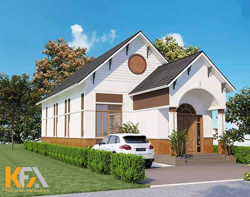 Thiết kế phần gác lửng giúp ngôi nhà có cảm giác cao hơn, thông thoáng hơn