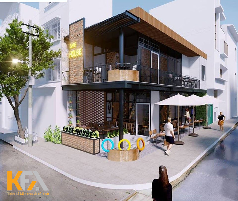 Xây dựng và cho thuê nhà góc 2 mặt tiền để kinh doanh quán cafe