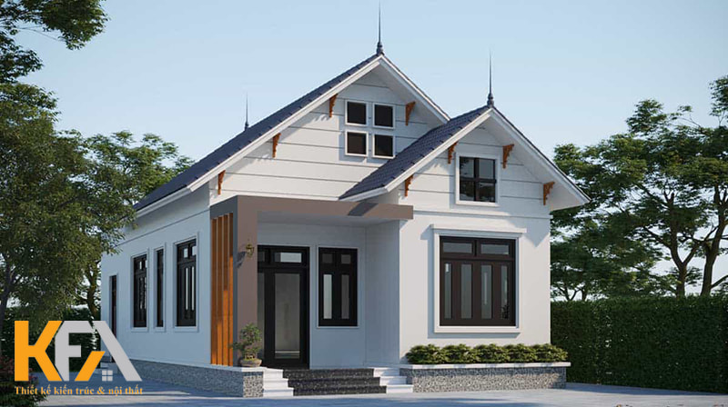 Thiết kế nhà cấp 4 đơn giản, thời gian thi công nhanh chóng nên được nhiều người yêu thích