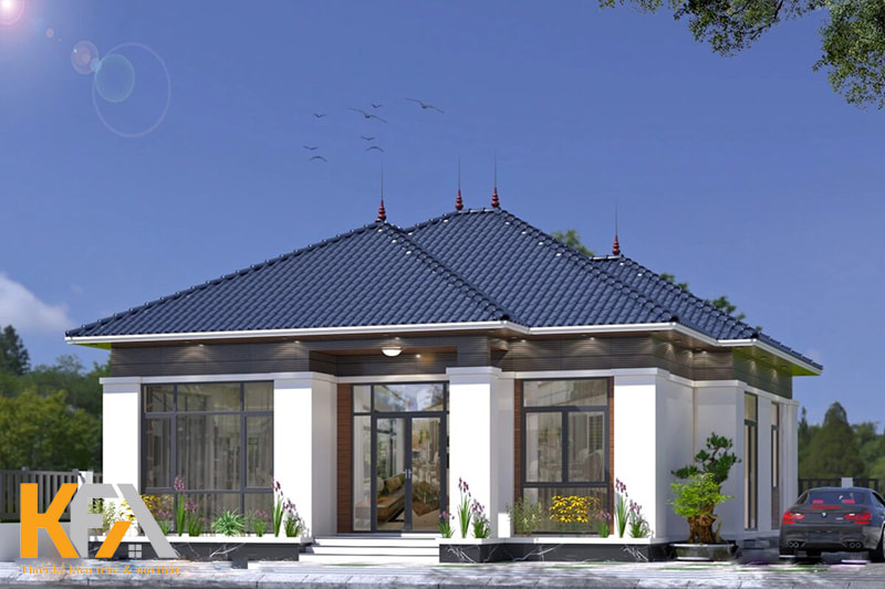 Chú ý phối màu nội thất và ngoại thất hài hòa, có gu