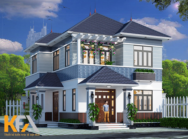 Hệ mái mở rộng theo 4 hướng khác nhau dưới dạng xếp lớp mang đến sự phá cách và ấn tượng