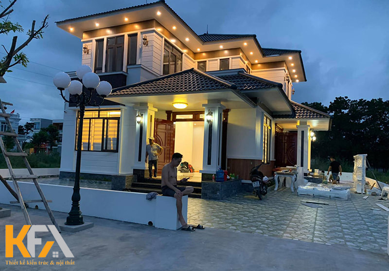KFA - Đơn vị thiết kế thi công nhà 2 tầng mái Nhật chuyên nghiệp tại Hà Nội