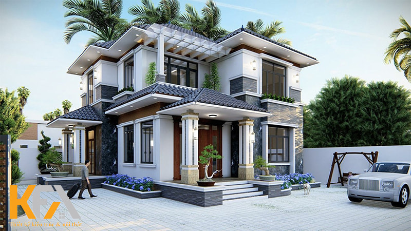 Hệ mái Nhật mang đến một vẻ đẹp vừa có nét truyền thống, vừa có nét hiện đại, sang trọng