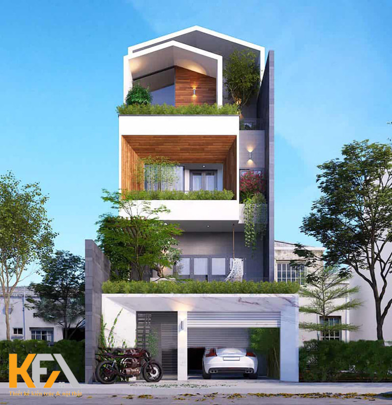 Mẫu thiết kế nhà 3 tầng 1 tum diện tích 7x12m
