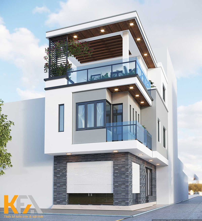Căn nhà 3 tầng bao gồm 1 tầng thượng thông thoáng