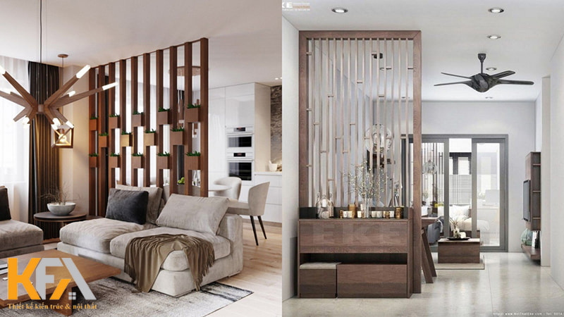 Sử dụng vách ngăn thay tường là xu hướng hiện đại được ứng dụng nhiều ngày nay