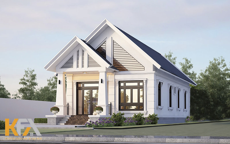 Mẫu nhà sân vườn 1 tầng hiện đại rộng 7m dài 11m nhìn là mê