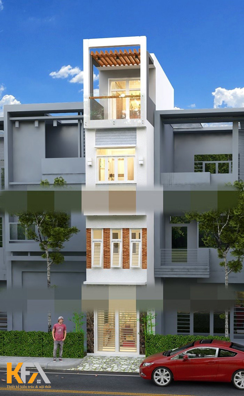 Với diện tích mặt tiền 2m, những ngôi nhà này thường được thiết kế nhiều tầng để có thể đảm bảo không gian sinh hoạt cho cả gia đình
